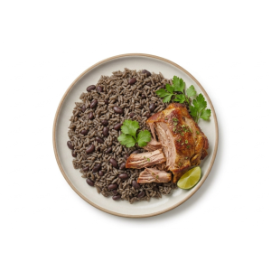 Cuban Black Rice and Pork
